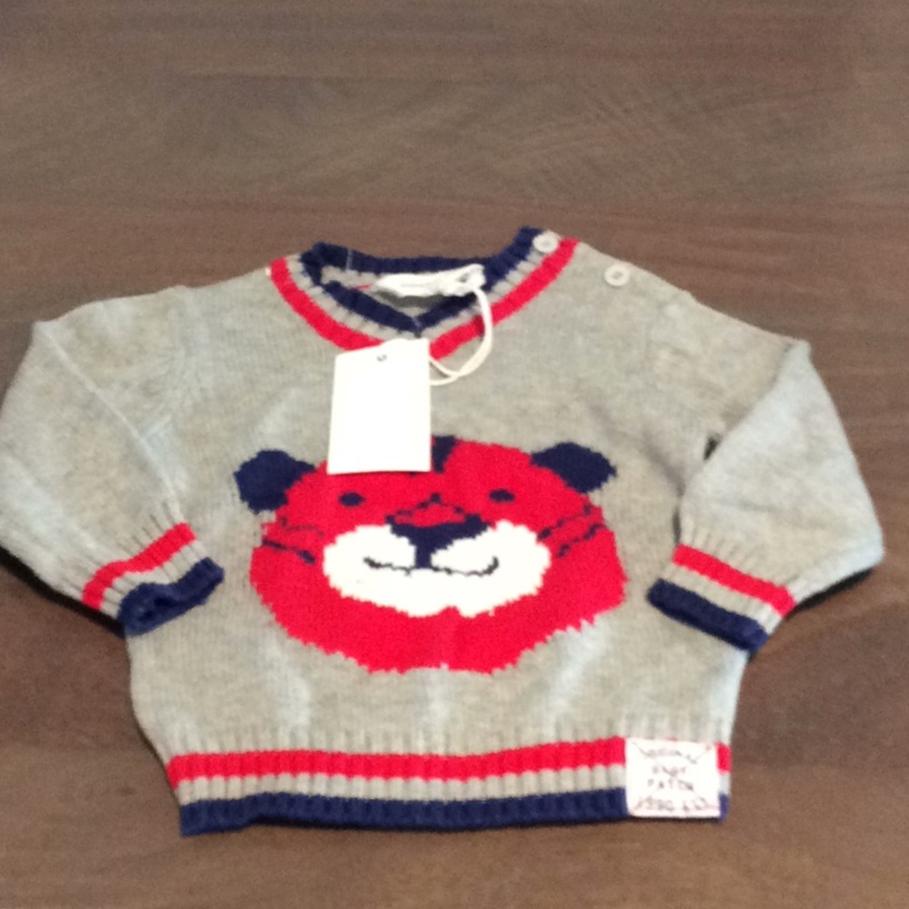 Pumpkin Patch Bear Sweater Sz 3- 6 months NWT
